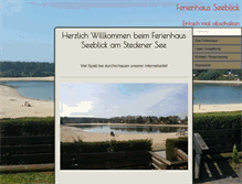 Tablet Screenshot of ferienhaus-seeblick.com